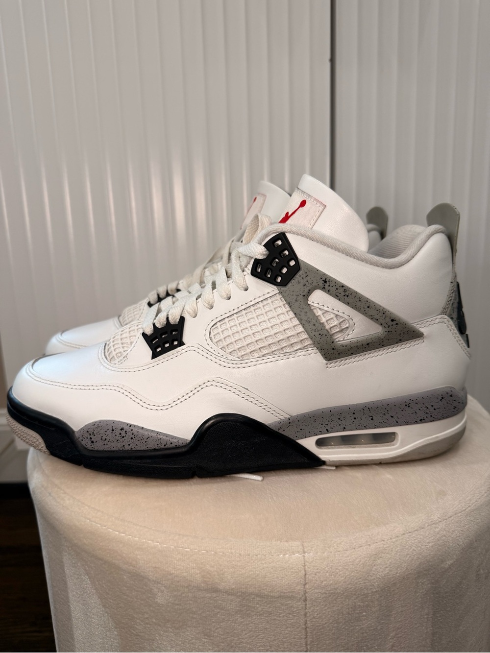 Nike Air Jordan 4 Retro OG   White/Cement/ Black